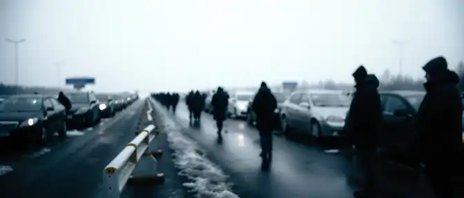 Причиной заторов на границе с Эстонией стали тотальные таможенные проверки товаров и пассажиров