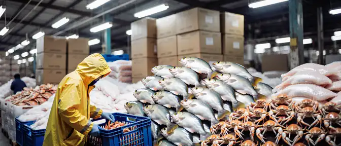 Рост денежной выручки от экспорта морепродуктов в Китай на 54% за восемь месяцев текущего года